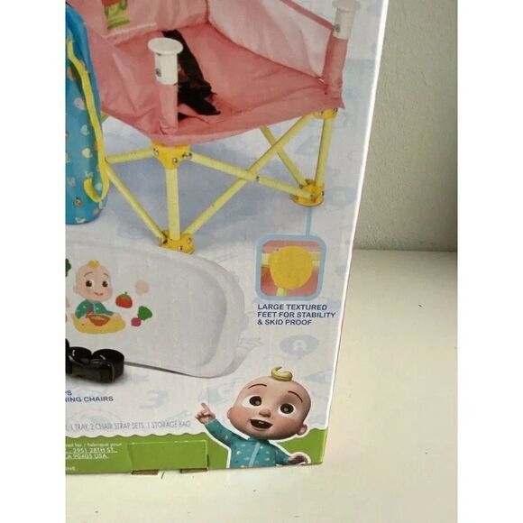 Cocomelon Fold N Go Booster Seat with Tray Feeding Chair for Babies BPA Free NEW - Picture 12 of 14
